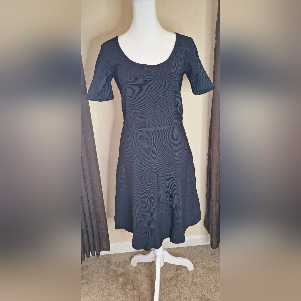 White House Black Market Midnight Blue Midi Dress